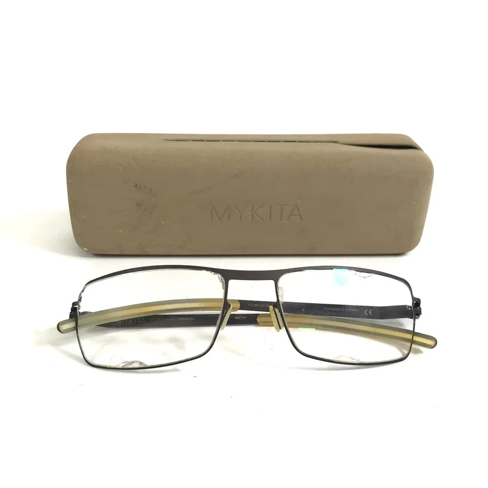 Mykita Eyeglasses Frames FRANCIS COL06 Brown Rectangle Full Rim 55-17-135